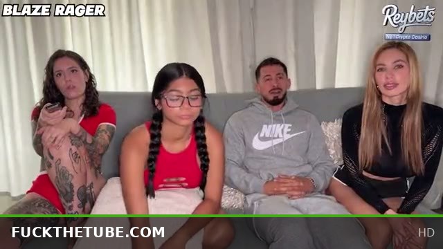 Girls Night Surprise with My Boyfriend Joining Our Reverse Gangbang Fun