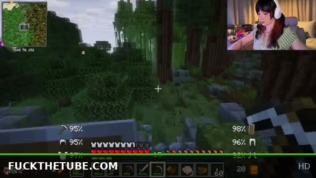 Sweetie Fox Plays Minecraft in Playful Let's Play Session Part 3